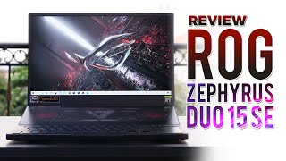 ROG Zephyrus Duo 15 SE Review  ក្រាហ្វិកកាត RTX 30 Series អេក្រង់ 300Hz3ms តម្លៃ 3399 [upl. by Yllus]