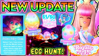 NATURE FAIRY CLASS OUT NOW IN ROYALE HIGH EGG HUNT 10 New Accessories amp Gameplay Changes ROBLOX [upl. by Rosenberg]