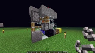 Minecraft  buttonless obsidian generator with string for 18 [upl. by Ailehs]