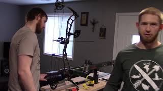 Prime Bow Build 3 Attaching Arrow Rest Hamskea Trinity Hunter Pro [upl. by Rickard]