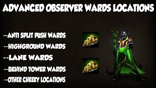 Where to Ward  Advanced Observer Ward Locations  Beginnners  Dota 2 [upl. by Aihsatan]