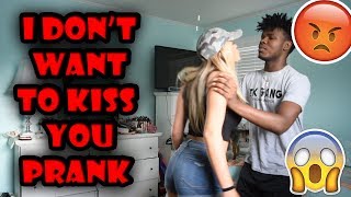 I DONT WANT TO KISS YOU PRANK ON GIRLFRIEND REVENGE Gets Violent [upl. by Parsaye]