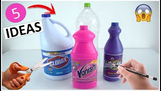 5 MANUALIDADES FÁCILES CON BOTELLAS DE PLÁSTICO [upl. by Sheree276]