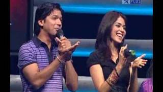 616 HQ Genelia and Shahid in Star Music ka maha muqqabla by svr studios [upl. by Htiekram524]