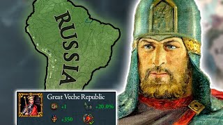 I Brought Russian Democracy to South America  EU4 135 Novgorod [upl. by Ventura217]