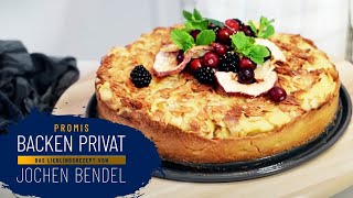 Fruchtig innen amp außen Der fertige Apfelkuchen von Jochen Bendel 33 Promis Backen Privat  SAT1 [upl. by Krakow]