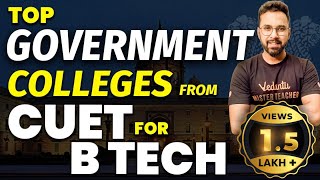 Top Govt Colleges From CUET 2023 for BTech  Fees Salary Package Placements  Anupam Sir [upl. by Lamdin428]