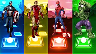 Telis Hop EDM Rush  Capitan America vs Iron man vs Spiderman vs Hulk [upl. by Tomchay]