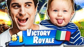 ANIMA GIOCA CON IL BAMBINO PIU FORTE DITALIA Fortnite Battle Royale [upl. by Eirrok]