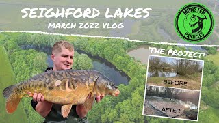 SEIGHFORD LAKES  MONSTER PARTICLES  CARP FISHING VLOG MARCH 2022 [upl. by Wrdna]