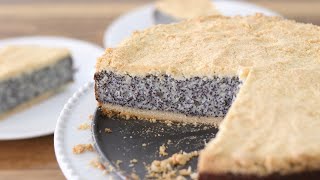 German Poppy Seed Cake Recipe  Mohnkuchen [upl. by Akima]