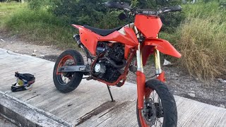 Dm200 covertida a KTM parte 4 [upl. by Llerrod]