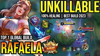 RAFAELA BEST BUILD 2023  BUILD TOP 1 GLOBAL RAFAELA GAMEPLAY  MOBILE LEGENDS✓ [upl. by Nahgem]