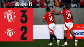 Amad On Fire At Snapdragon Stadium 🔥  Man Utd 32 Real Betis [upl. by Ardis]