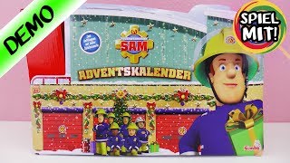 Adventskalender FEUERWEHRMANN SAM auspacken  24 Türchen öffnen  Spiel mit mir Kinderspielzeug [upl. by Chobot]