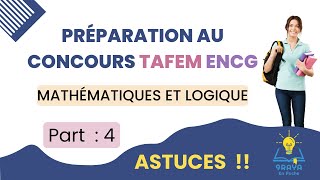 Préparation TAFEM Concours ENCG Maths et résolution des problèmes Partie 4 [upl. by Pattie]