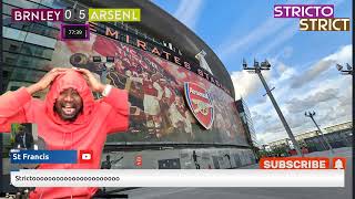 strictostrict Stricto Reaction To HAVERTZ Goal  Burnley 0  5 ARSENAL [upl. by Ettigirb]