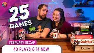 Every Game we Played in February  February Board Game Recap [upl. by Eceinert]