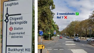 Driving Test  MINI ROUNDABOUT FROM HELL  Loughton amp Chingford Test Centre [upl. by Aredna]