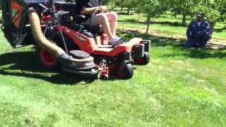 Kubota ZG327 zero turn mower with GCK60H300Z MCS [upl. by Ciapha962]