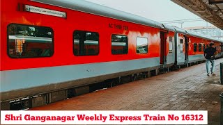 Shri Ganganagar Weekly Express Train trainvideo video [upl. by Barcroft]