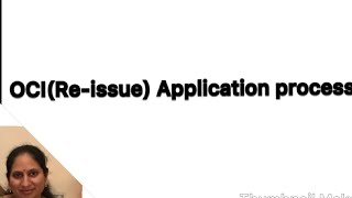 OCI Reissue OCI Application process NRI Telugu Vlogs [upl. by Kaete]