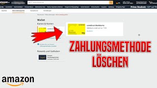 Amazon ZAHLUNGSART löschenentfernen  Tutorial [upl. by Ecinaj995]