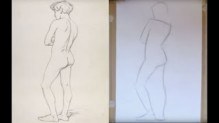 Tutorial Capturing a standing figure in 1015 simple lines [upl. by Theola]