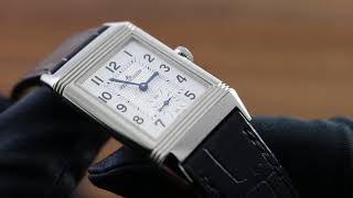 JaegerLeCoultre Reverso Classic Medium SmallSecond 2438520 Showcase Review [upl. by Enelloc]