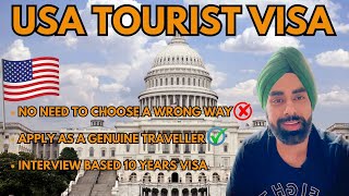 USA Tourist visa information 2024  No need to choose a wrong way [upl. by Berti]