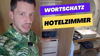 Deutsch im Hotel lernen  Was gibt es in einem Hotelzimmer [upl. by Alvira]