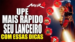 NÃO DEIXE DE LADO ESSAS DICAS PARA UPAR SEU LANCEIRO NO MIR4 [upl. by Ryann]