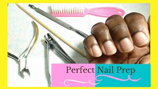 How to Nail Prep Tutorial for Gel Polish Manicures Acrylic and Gel Nails [upl. by Teryl]