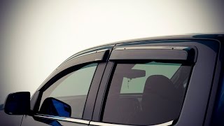 WELLvisors side window deflector vent visor Installation Video Chevy Colorado Crew Cab 1522 [upl. by Asirb]