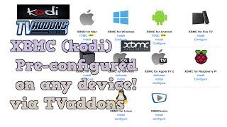 XBMC kodi preconfigured on any device via TVaddons [upl. by Pegma640]