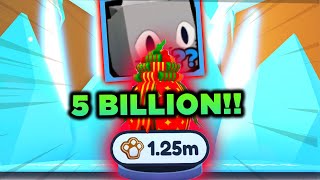 Huge Festive Cat Hatching Attempt With 5 BILLION Gingerbread Currency in Pet Simulator X [upl. by Eehtomit]