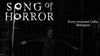 SONG OF HORROR compilation  Every revenant Lidia dialogue [upl. by Penney650]