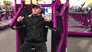 Planet Fitness Incline Press Machine  How to use the incline press machine [upl. by Remliw]