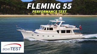 Fleming Yachts 55 2018 Test Video  By BoatTESTcom [upl. by Inasah]