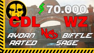 70k CDL vs WZ Aydan  Rated VS Biffle  Sage HARDPOINT Mercado ROUND 3 warzone [upl. by Alliuqahs606]