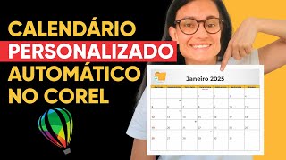 Como criar calendario automatico personalizado no Corel Draw [upl. by Asek508]