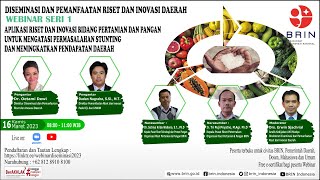 Aplikasi Riset dan Inovasi Bidang Pertanian dan Pangan  Diseminasi Pemanfaatan RID 2023 1 [upl. by Nivlem412]