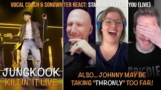 Vocal Coach amp Songwriter React to the Standing Next to You iHeart Radio LIVE  Jungkook BTS [upl. by Samella]