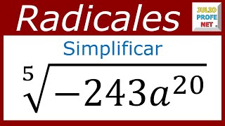 SIMPLIFICACIÓN DE EXPRESIONES CON RADICALES  Ejercicio 6 [upl. by Arianie]