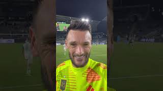 🗣️ Happy for my first assist  Hugo Lloris with an assist and clean sheet LAFC Lloris HugoLloris [upl. by Parthinia]