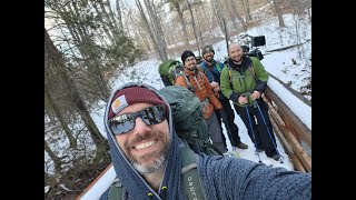 Winter camping in Northern MichiganManistee River Trail [upl. by Levine477]