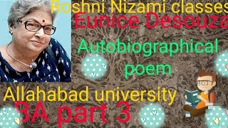 Autobiographical poem by eunice de souza full summary [upl. by Muriah576]