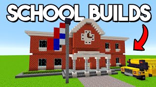 Minecraft 20 School Build Hacks amp Ideas [upl. by Kulsrud]