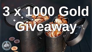 3 x 1000 Gold Giveaway  World of Warships Blitz [upl. by Anawait]