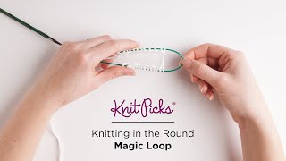 Knitting in the Round  Magic Loop How To [upl. by Ailiec]